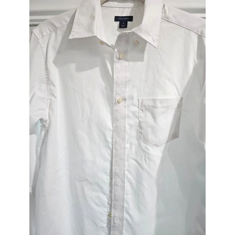Tommy Hilfiger‎ Youth Boys Long Sleeve Button Down Shirt Size 18